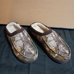 MENS CAMOUFLAGE WINTER SLIPPERS